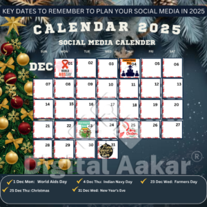 December Social Media Calendar 2025