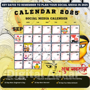 September Social Media Calendar 2025