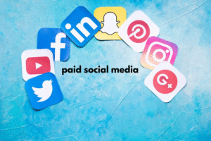 image showing paid social media icons Organic vs Paid Social Media Strategies